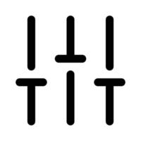 equalizer page filter icon vector