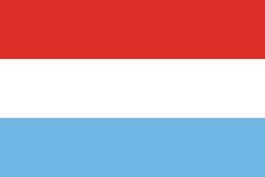 luxembourg flag design vector