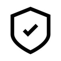 security shield icon silhouette vector