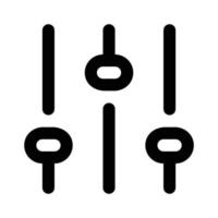 equalizer page filter icon vector