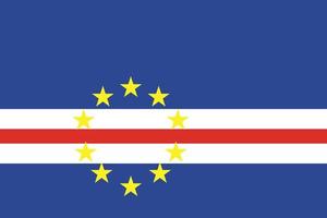 cape verde flag design vector