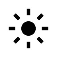 brightness icon silhouette vector