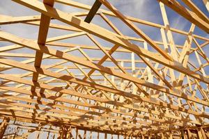 New Construction Home Framing Abstract photo