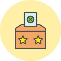 icono de vector de caja de votación