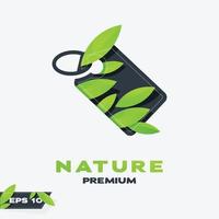Discount Nature Leaves Logo vector
