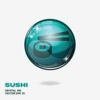botones 3d de sushi