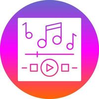 Music Playing Vector Icon Design