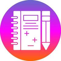 diseño de icono de vector de cuaderno