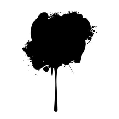 Abstract black blots. A vector illustration