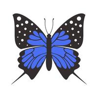Butterfly in flat style. Vector illustration