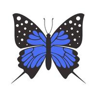 Butterfly in flat style. Vector illustration