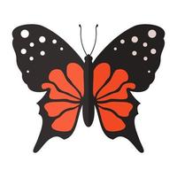 mariposa en estilo plano. ilustración vectorial vector