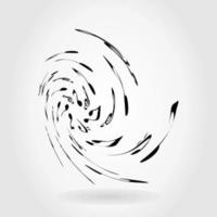 Abstract musical sphere from notes vector