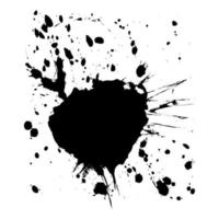 Abstract black blots. A vector illustration