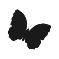 Abstract black butterfly. Vector illustration