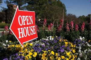 Open House Sign photo