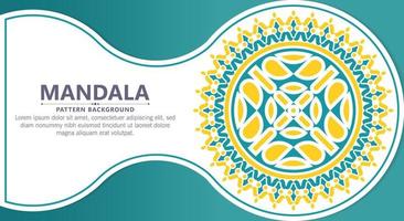 Colorful decorative mandala background vector