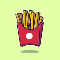 French fries illustration cartoon vector