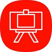 Canvas And Easel Vector Icon Design