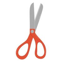 Tailor Scissors. Knitting tool. Hobby time, handmade things vector