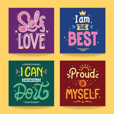 motivational quotes banner vector design bundle
