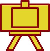 Canvas And Easel Vector Icon Design