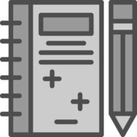 Notebook Vector Icon Design