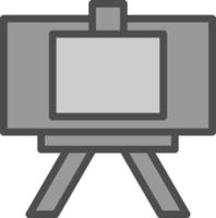 Canvas And Easel Vector Icon Design
