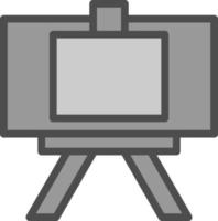 Canvas And Easel Vector Icon Design