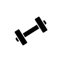 Barbells icon illustration. glyph icon style. icon related to fitness, sport. Simple vector design editable