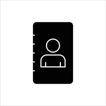 People icon illustration with list. glyph icon style. suitable for apps, websites, mobile apps. icon related to contact list. Simple vector design editable