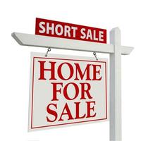 Short Sale Real Estate Sign - Left photo