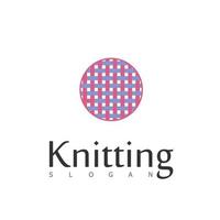 knitting textile workshop collection pattern creative accessories retro vector