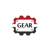 gear logo machine nechanical modern simbol vector