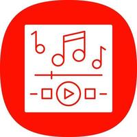 Music Playing Vector Icon Design