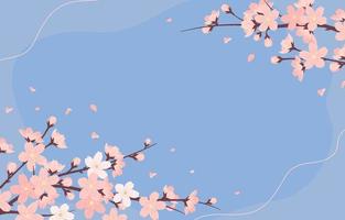 Beautiful Cherry Blossom Background vector