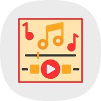 Music Playing Vector Icon Design