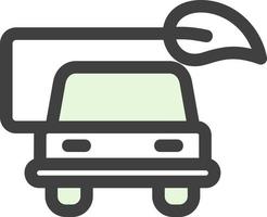 Eco Car Vector Icon Design