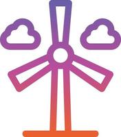 Wind Turbine Vector Icon Design