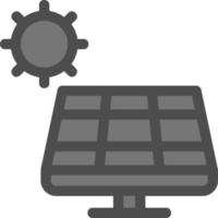 Solar Panel Vector Icon Design