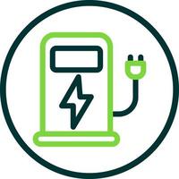 Charging Station Vector Icon Design