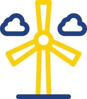 Wind Turbine Vector Icon Design