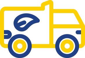 Eco Truck Vector Icon Design