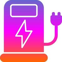 Charging Station Vector Icon Design