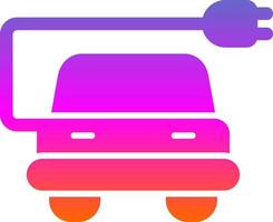 Electric Car Vector Icon Design