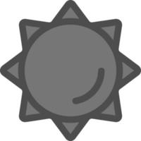 diseño de icono de vector de sol