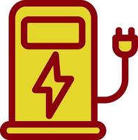 Charging Station Vector Icon Design