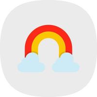 diseño de icono de vector de arco iris