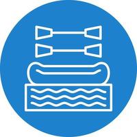 Rafting Vector Icon Design