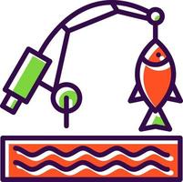 diseño de icono de vector de pesca